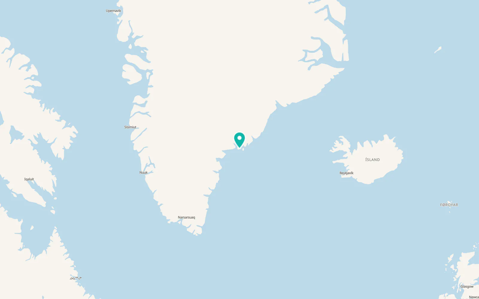 Map of Tasiilaq