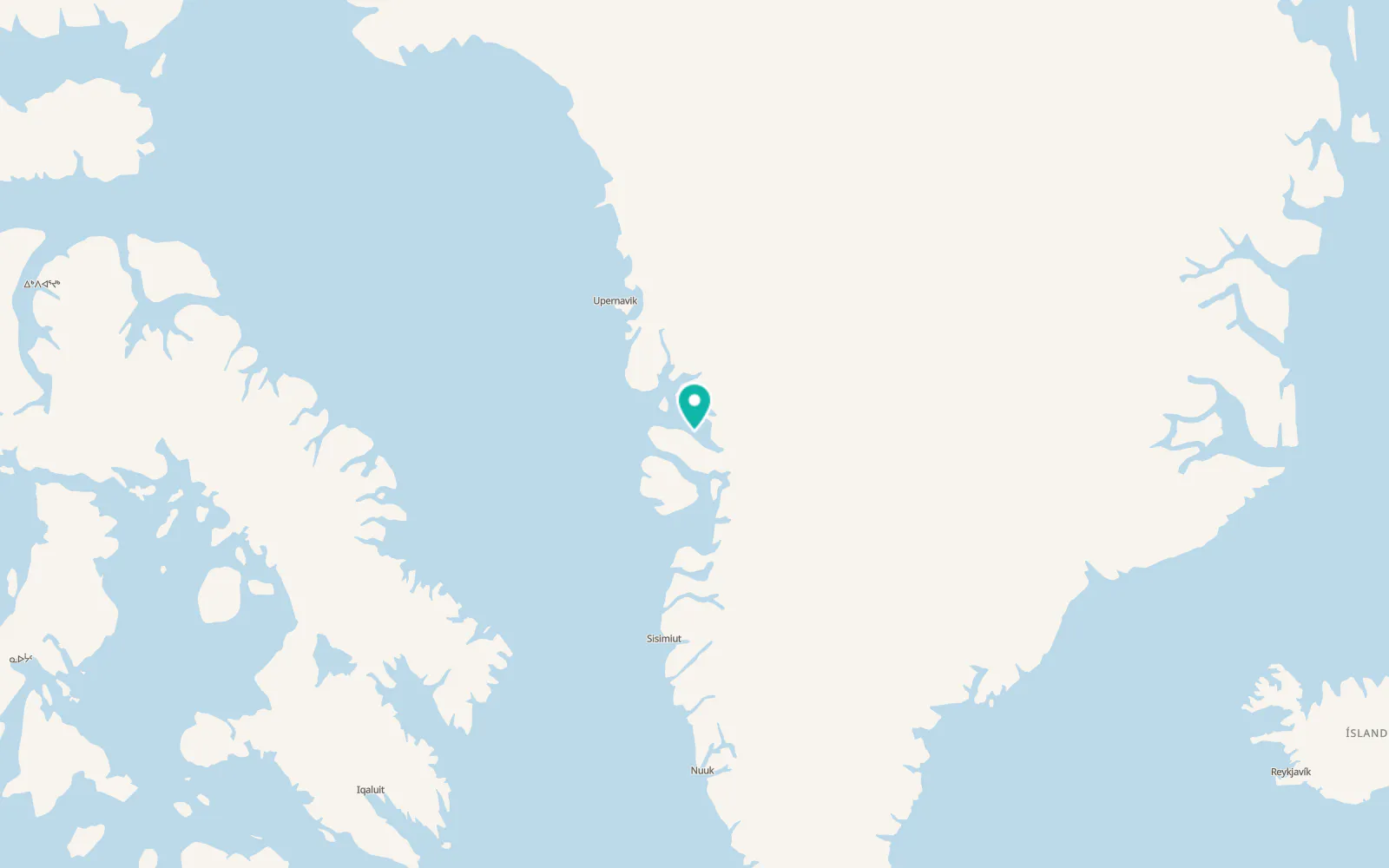 Map of Uummannaq
