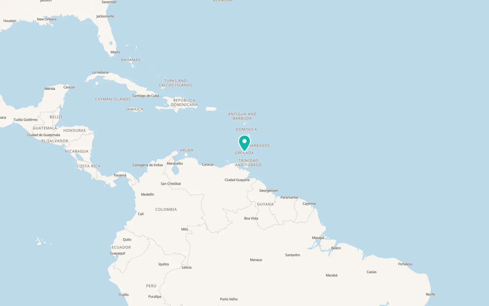 Map of Grenville