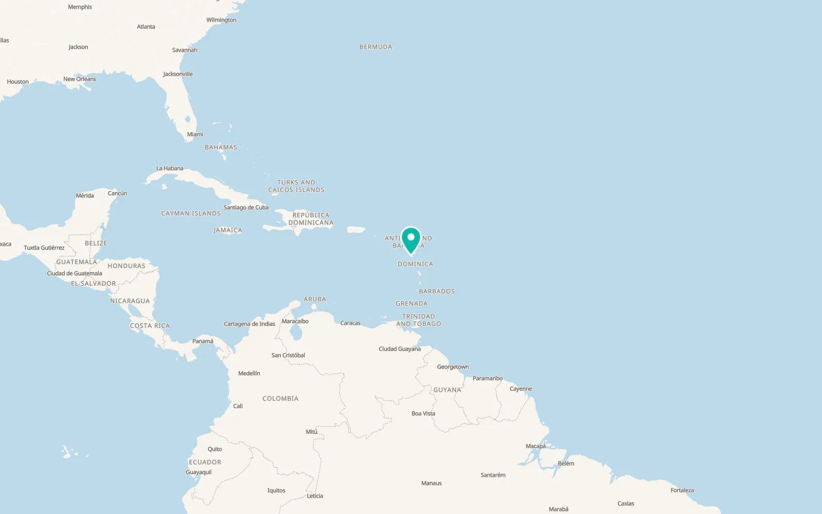 Map of Basse-Terre