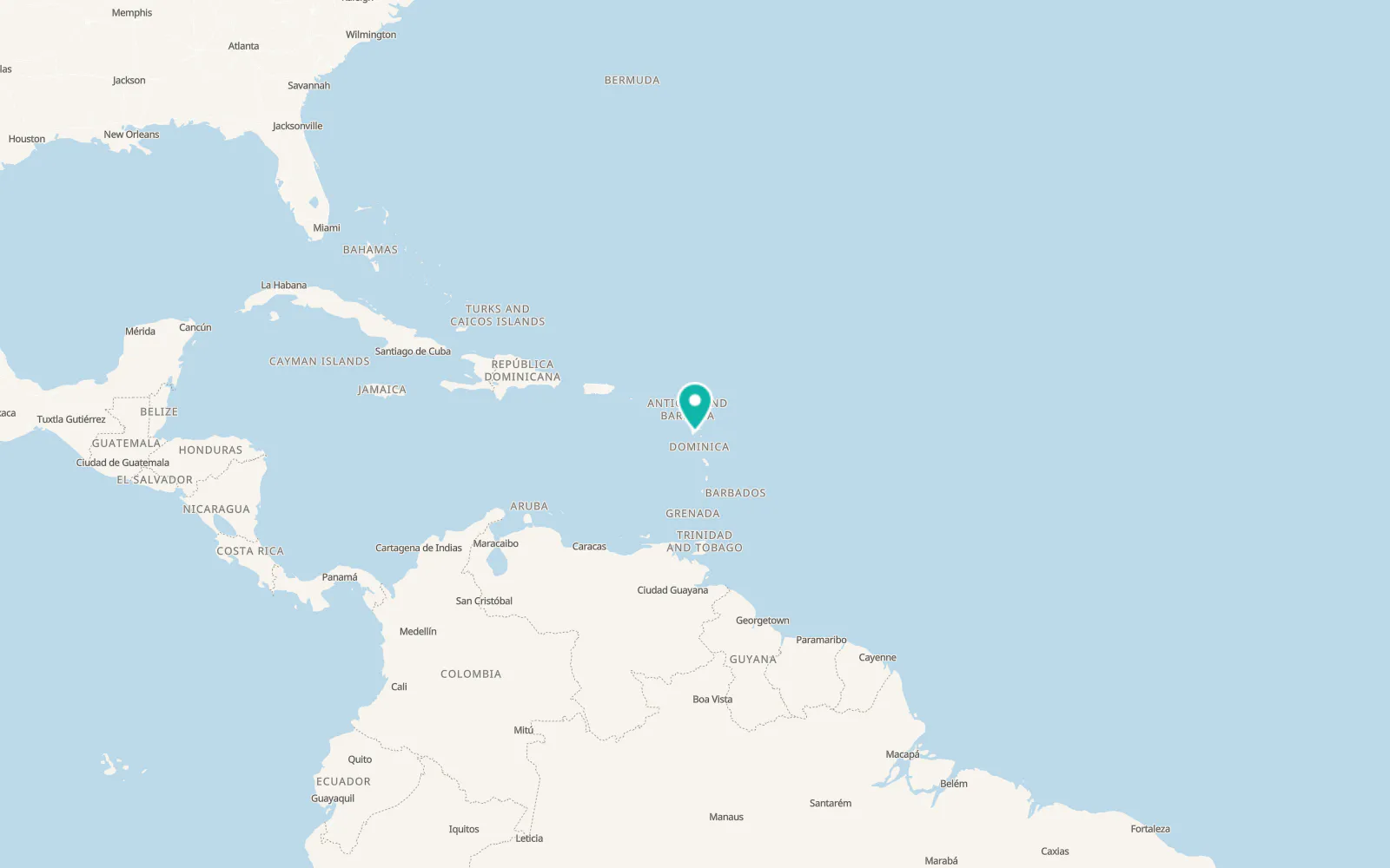 Map of Capesterre-Belle-Eau