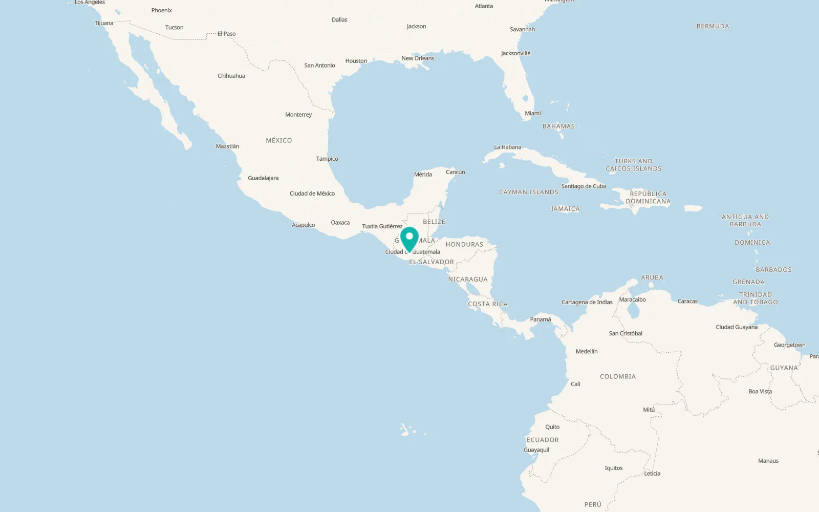 Map of Escuintla