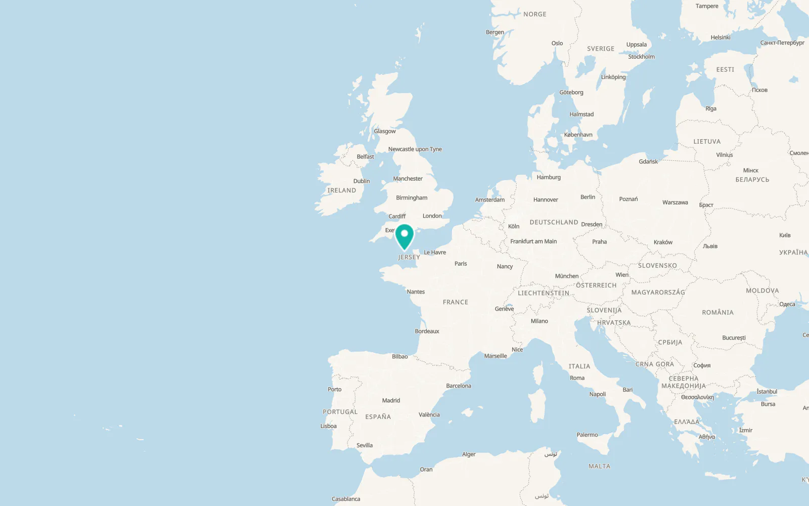 Map of Saint Peter Port