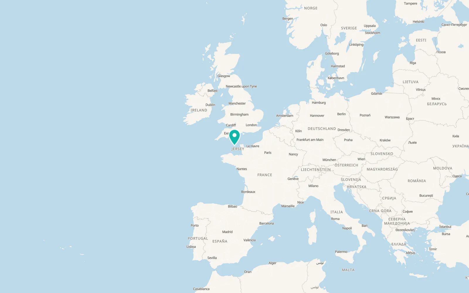Map of Saint Saviour