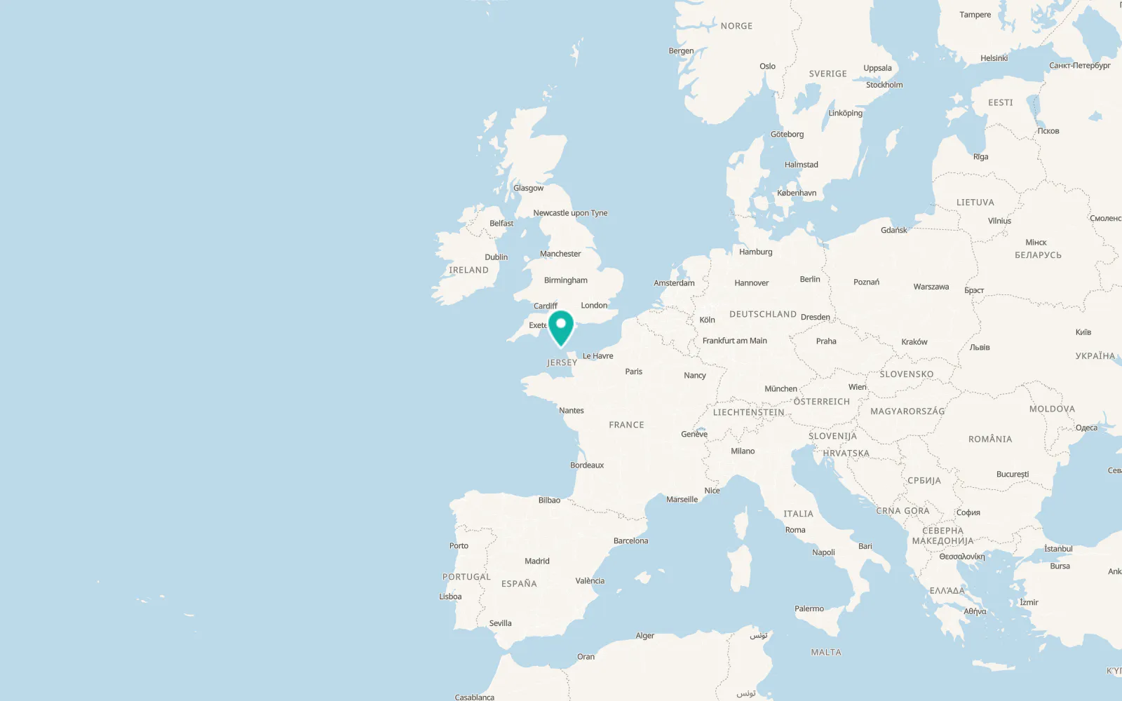 Map of St Anne