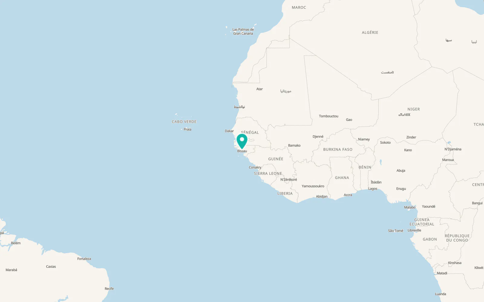 Map of Bissau