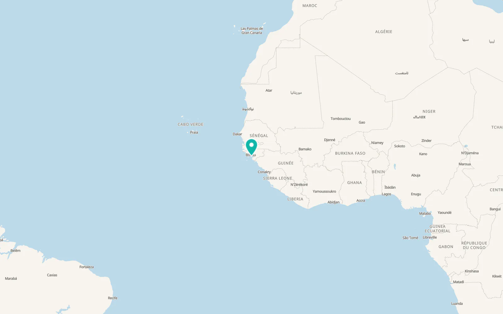 Map of Bolama