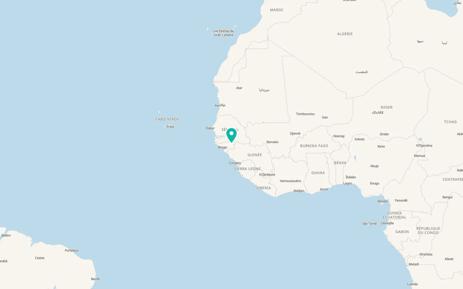 Map of Gabú