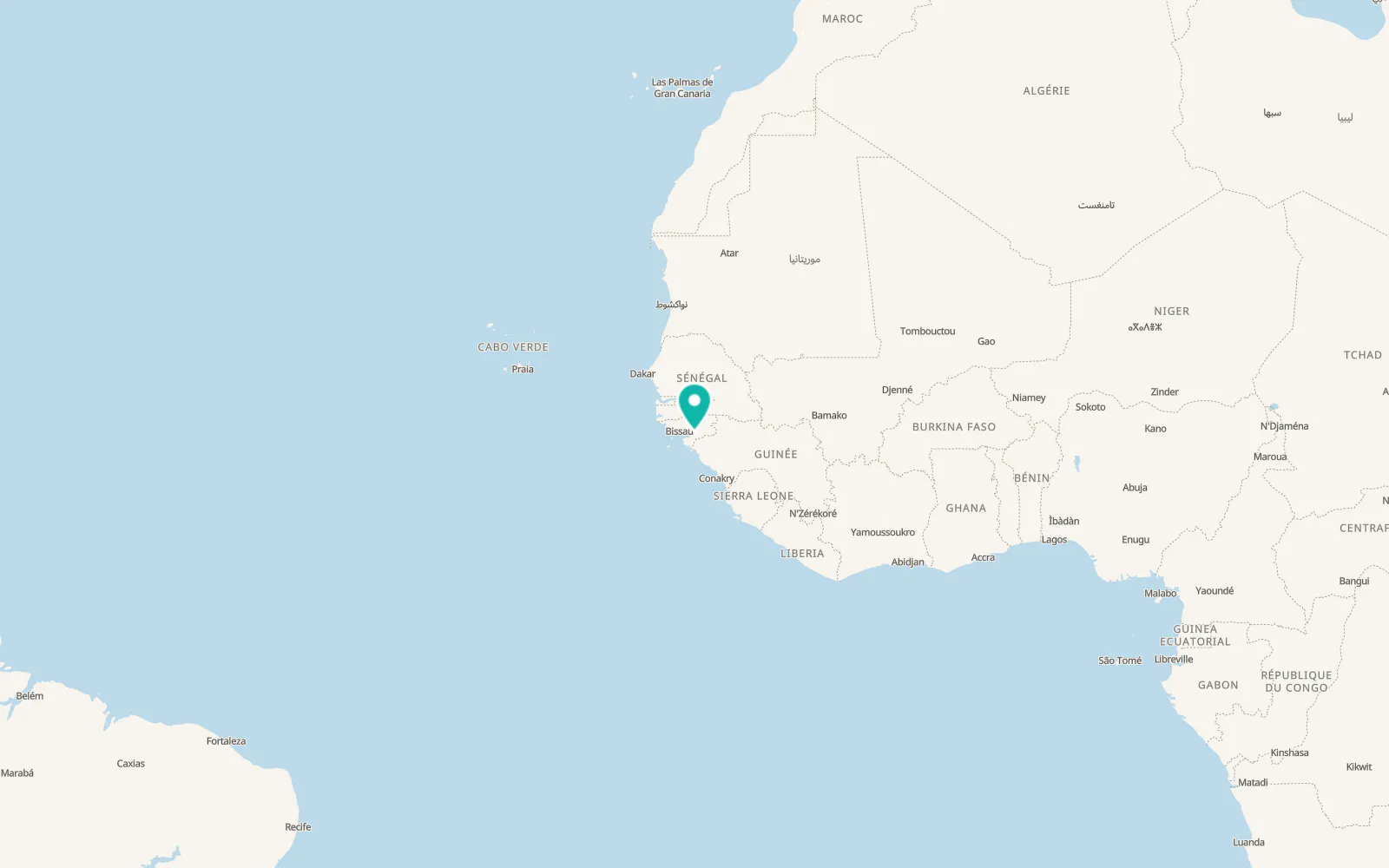 Map of Xitole