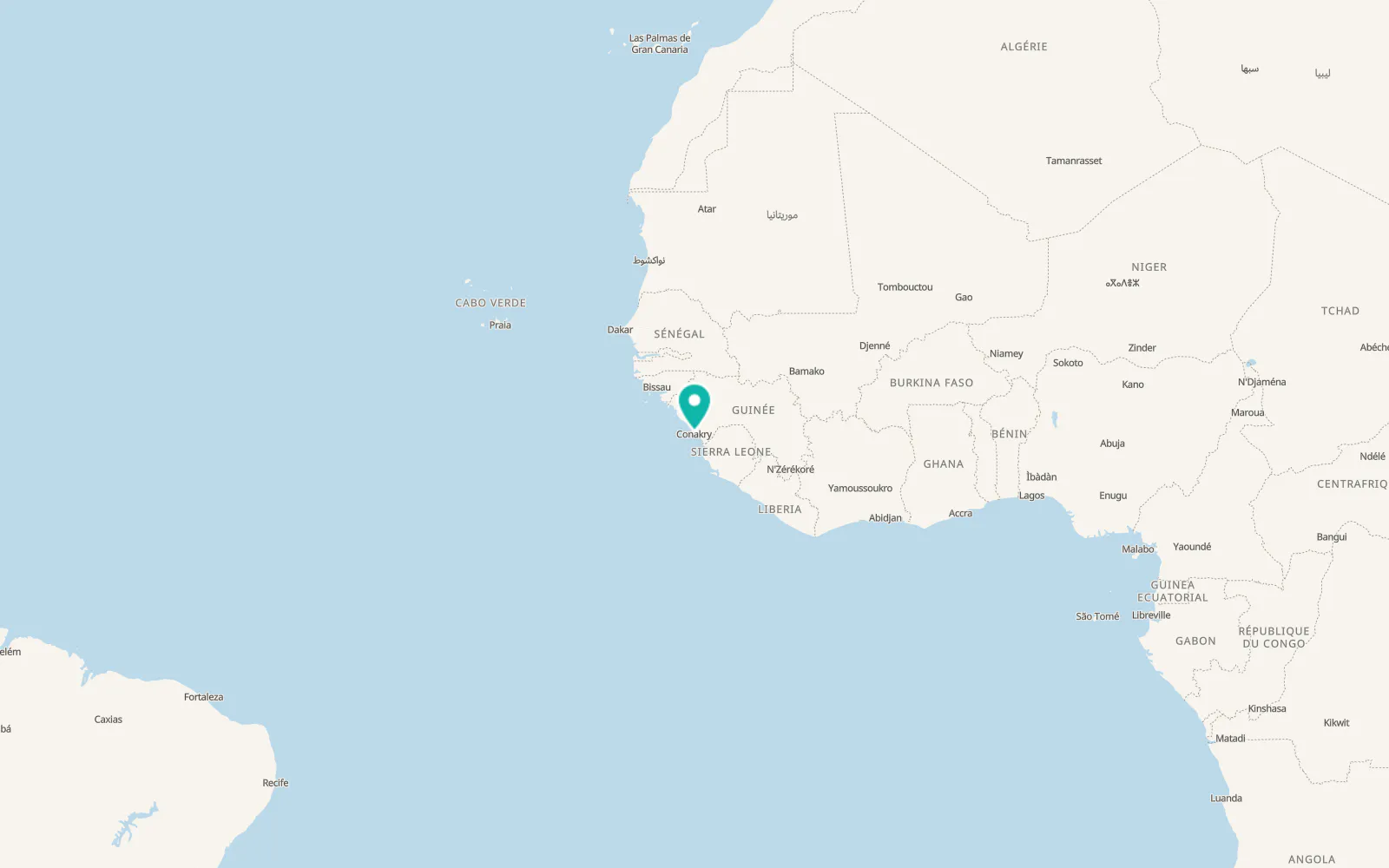 Map of Conakry