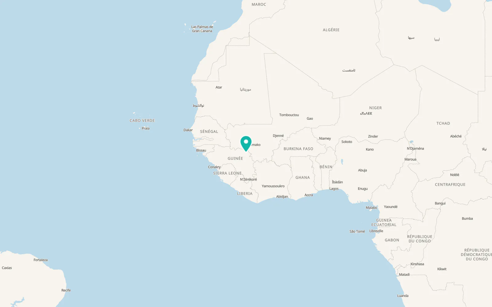 Map of Siguiri