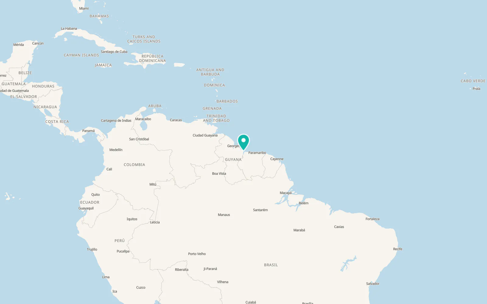 Map of Corriverton