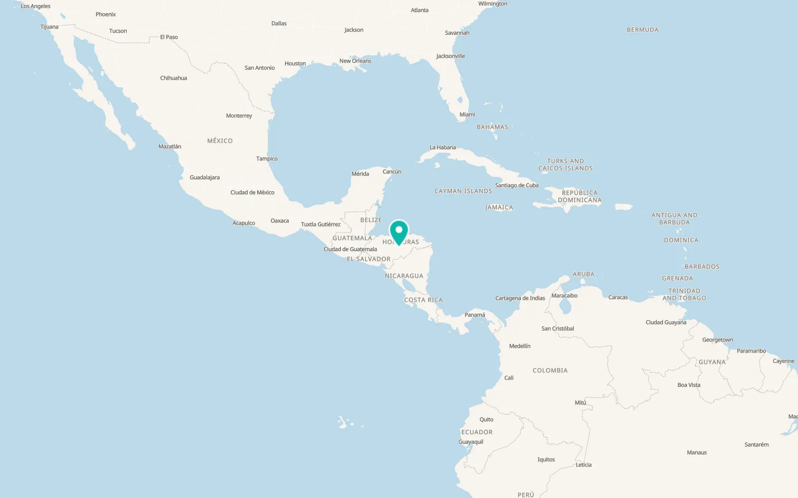 Map of Juticalpa