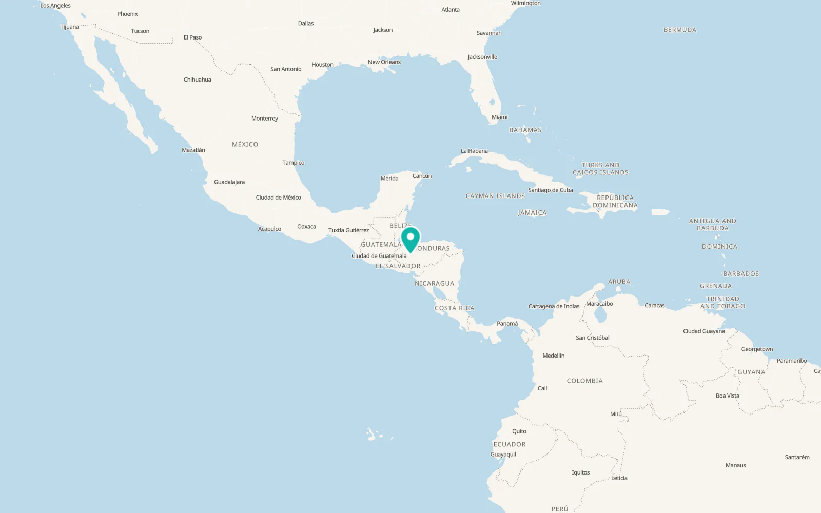 Map of Siguatepeque