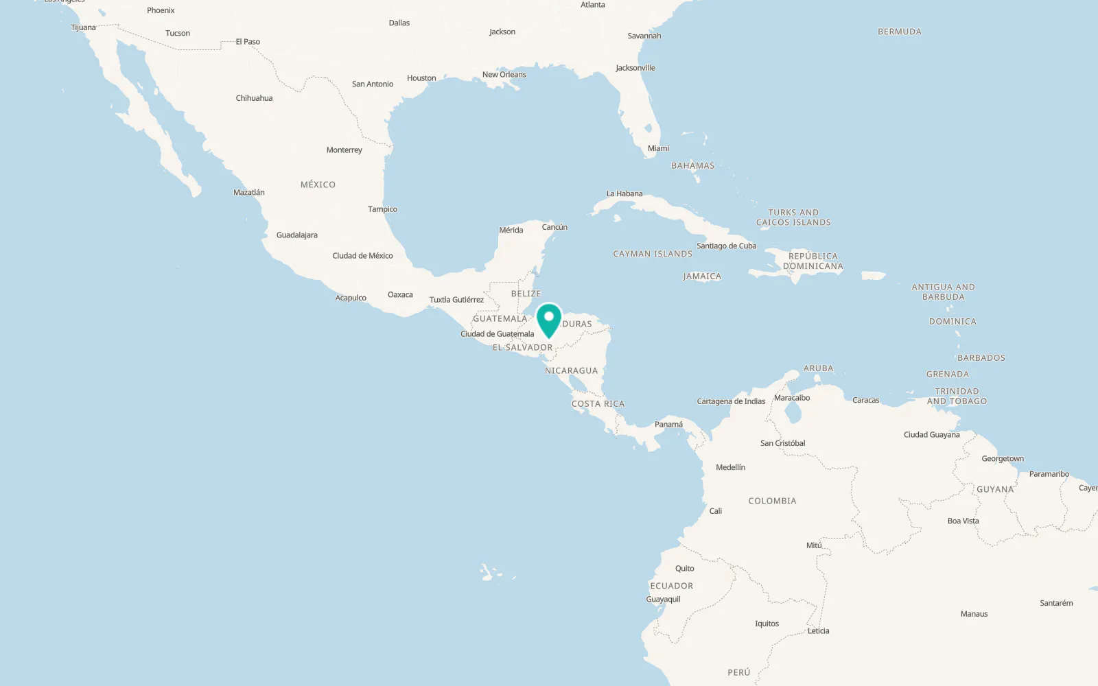 Map of Tegucigalpa