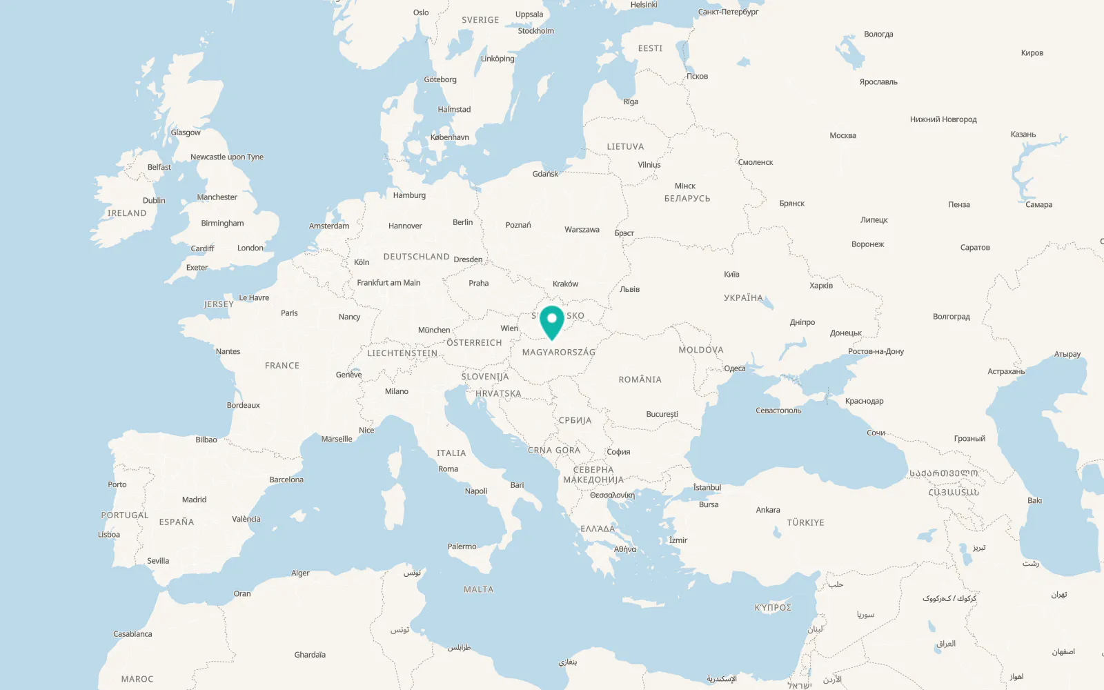 Map of Pest