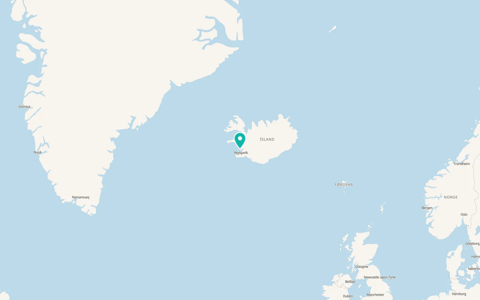 Map of Akranes