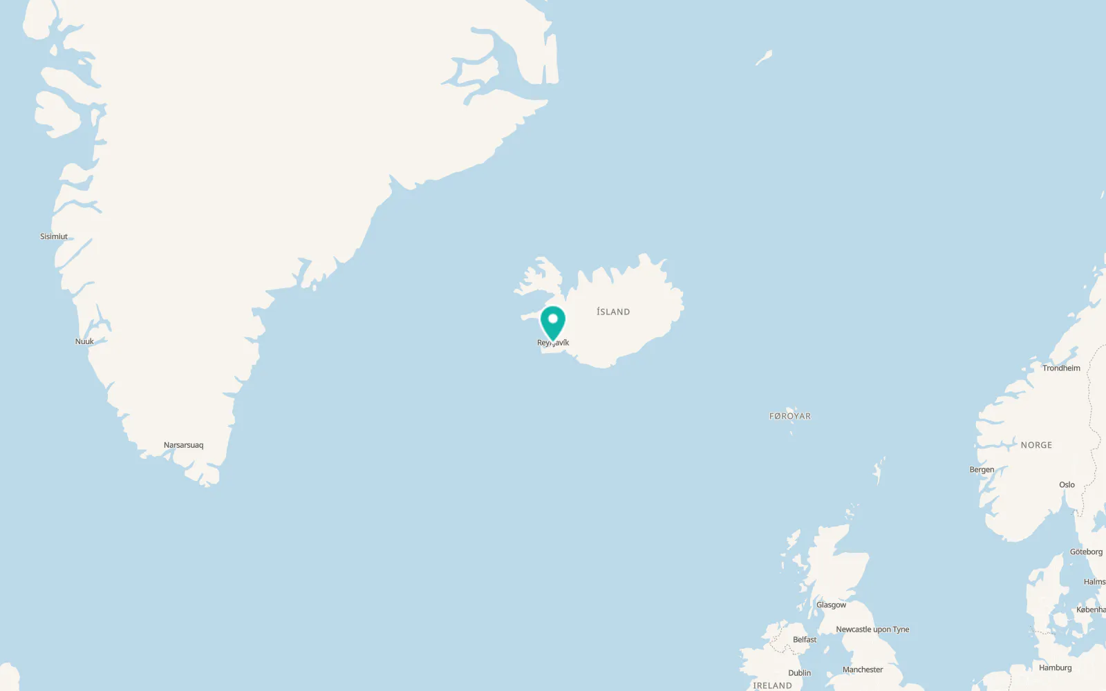 Map of Hafnarfjörður