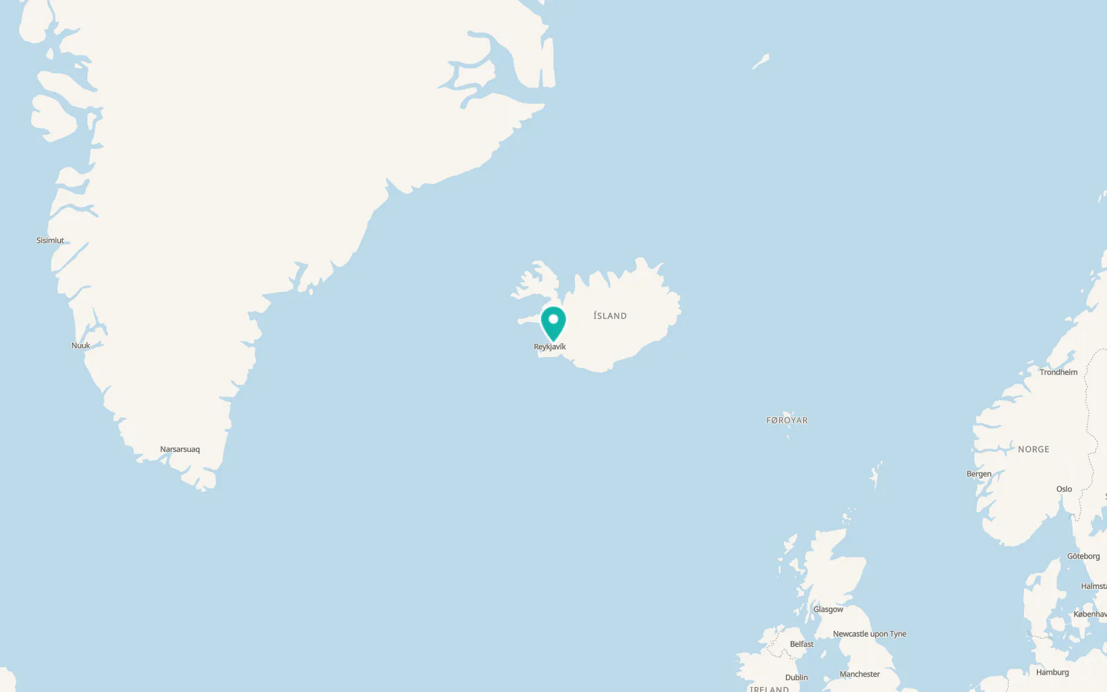 Map of Mosfellsbær