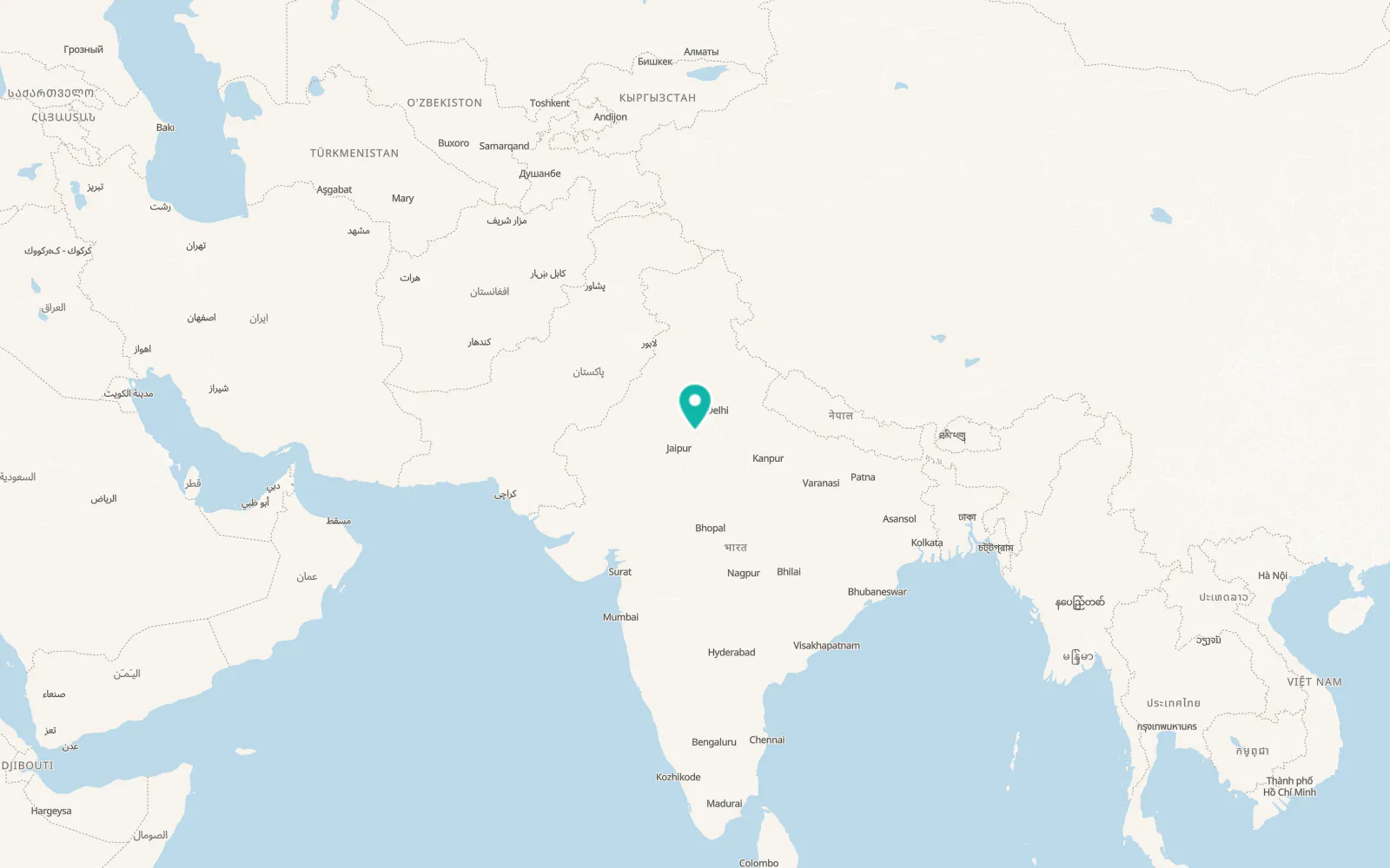 Map of Alwar