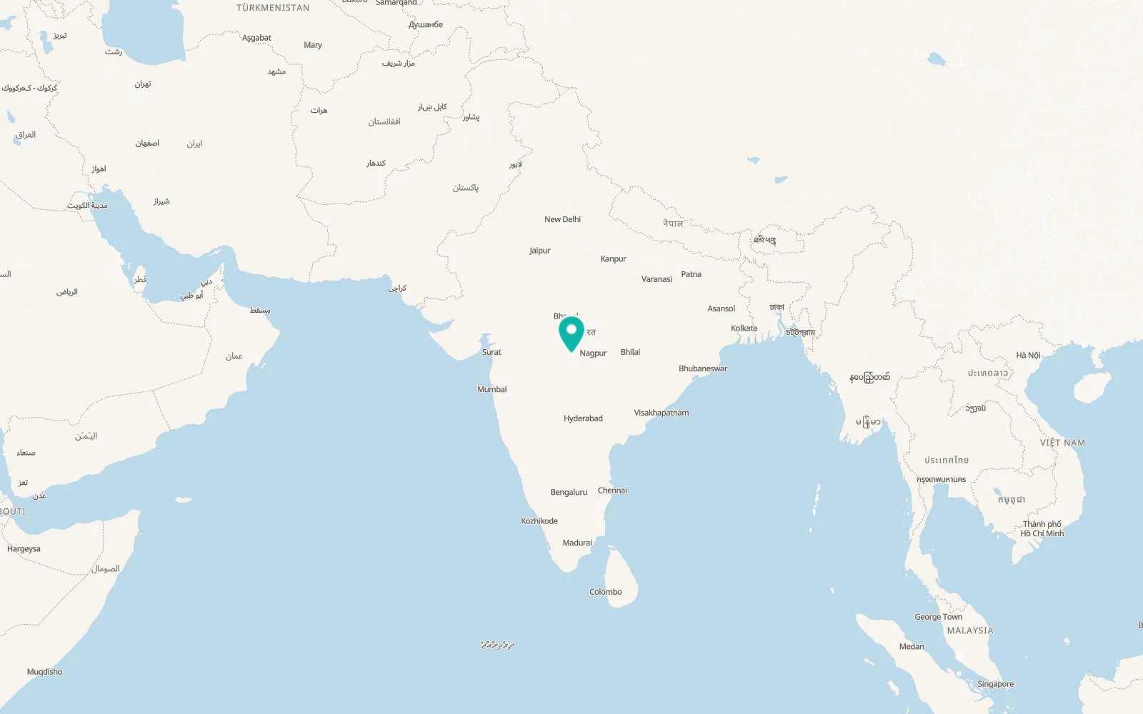 Map of Amravati