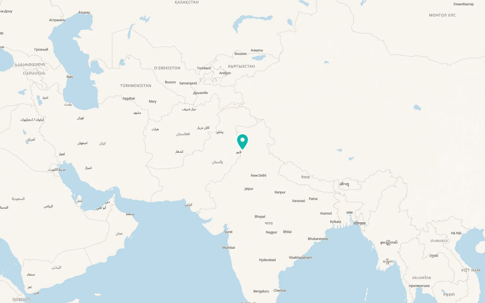 Map of Amritsar