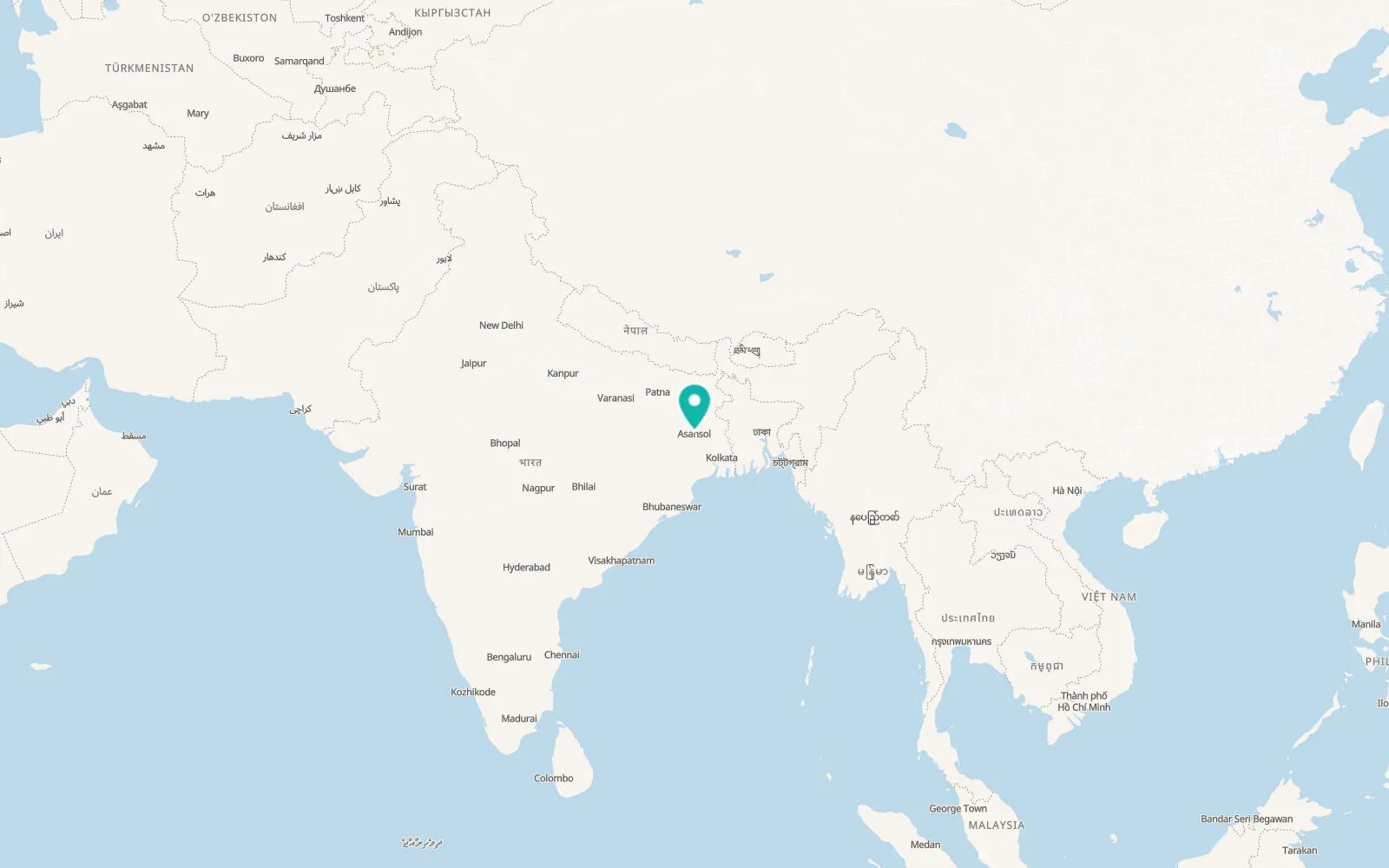 Map of Āsansol