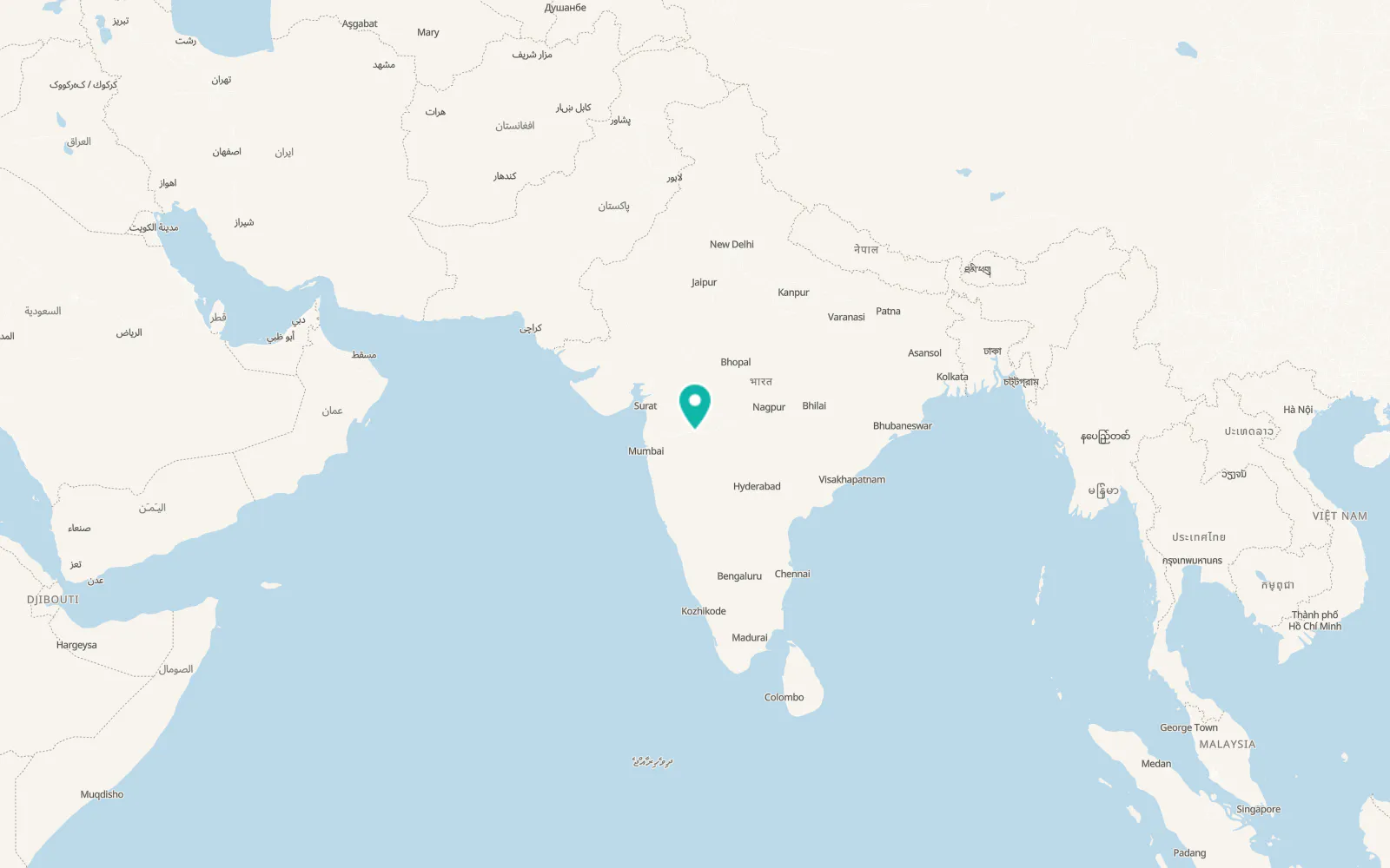 Map of Aurangabad