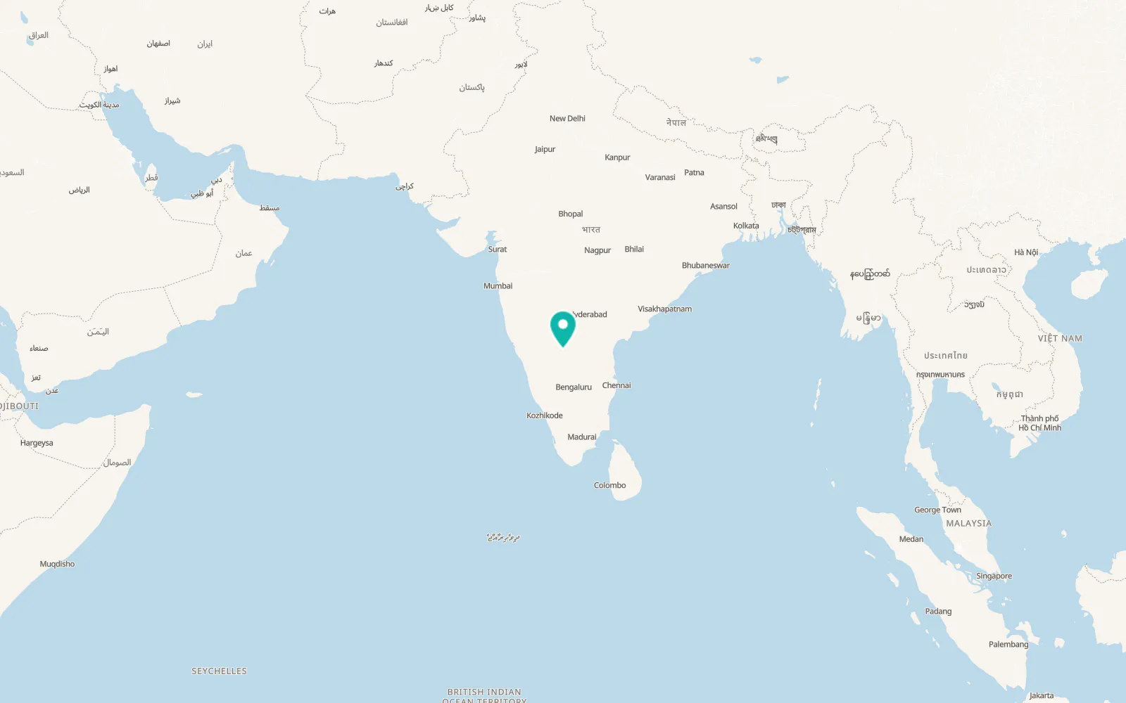 Map of Ballari