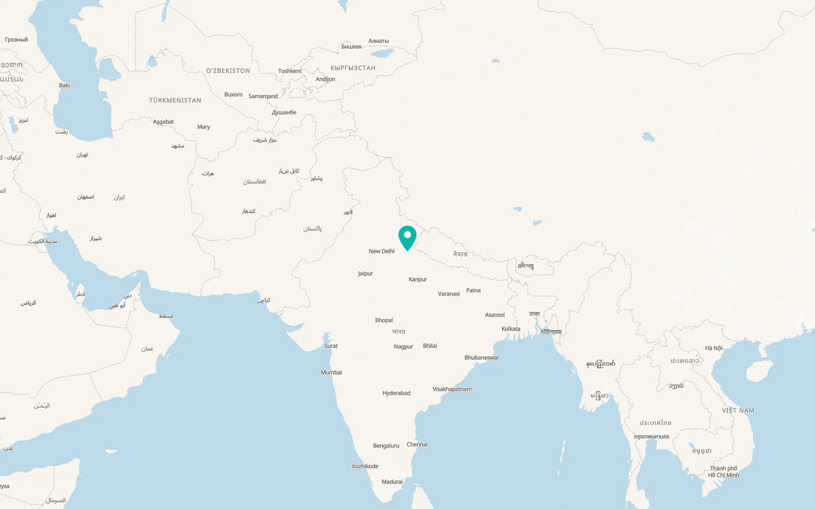 Map of Bareilly