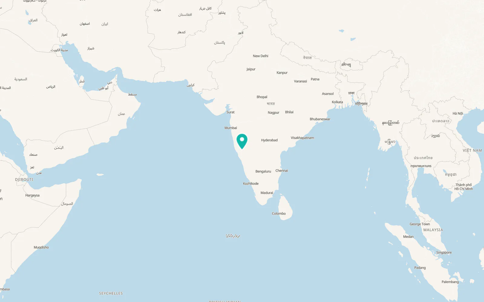 Map of Belagavi