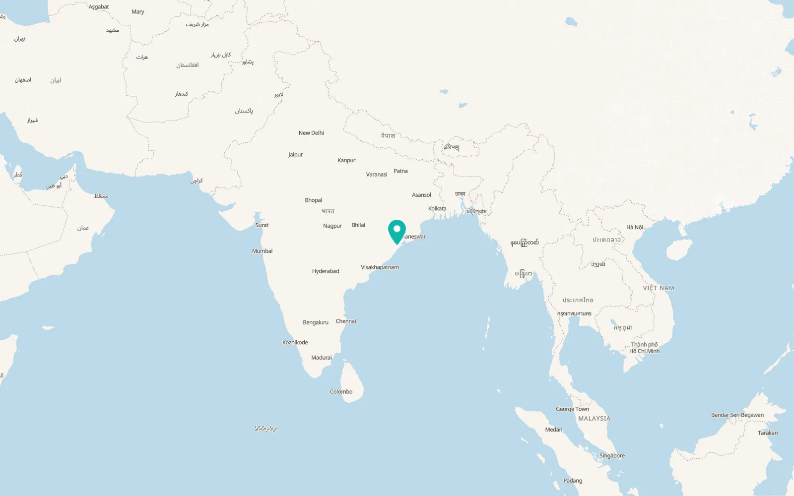 Map of Brahmapur
