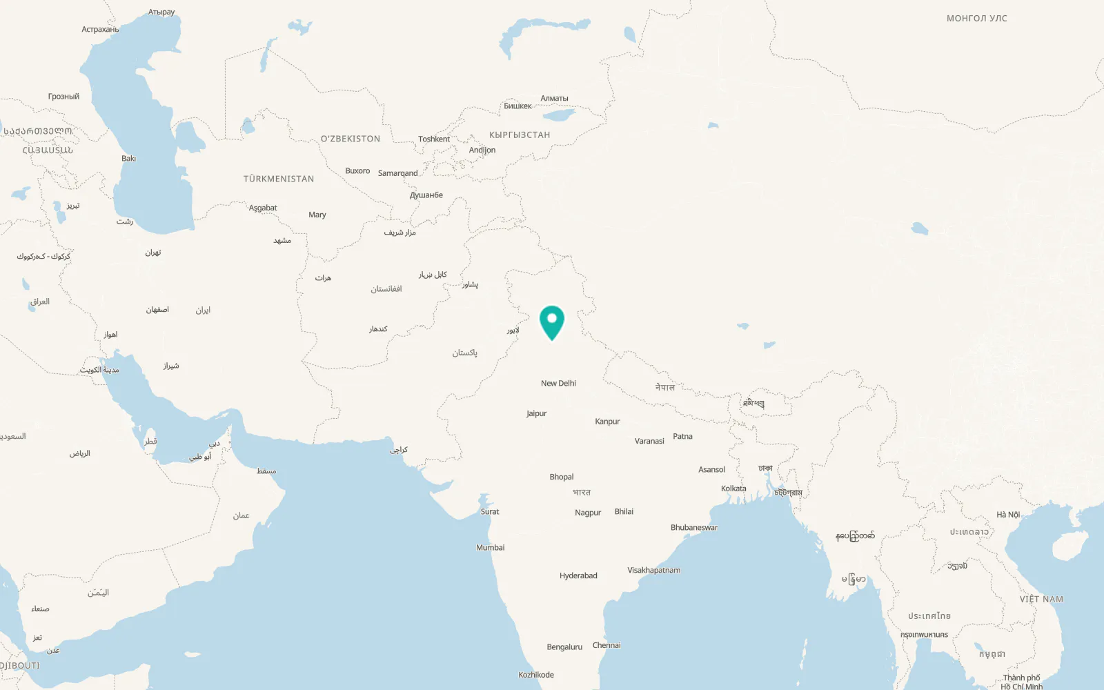 Map of Chandigarh