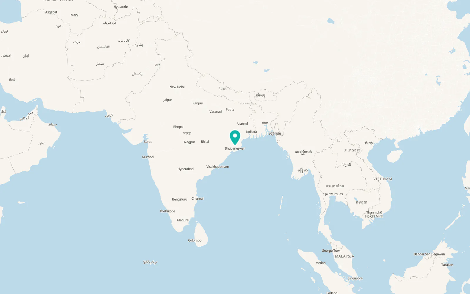 Map of Cuttack