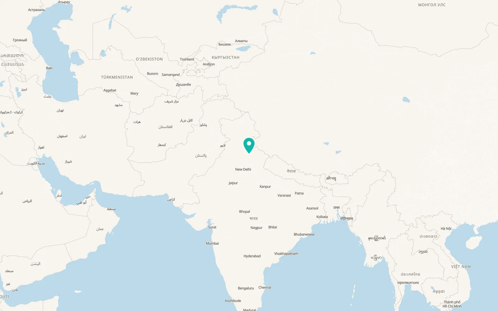 Map of Dehradun