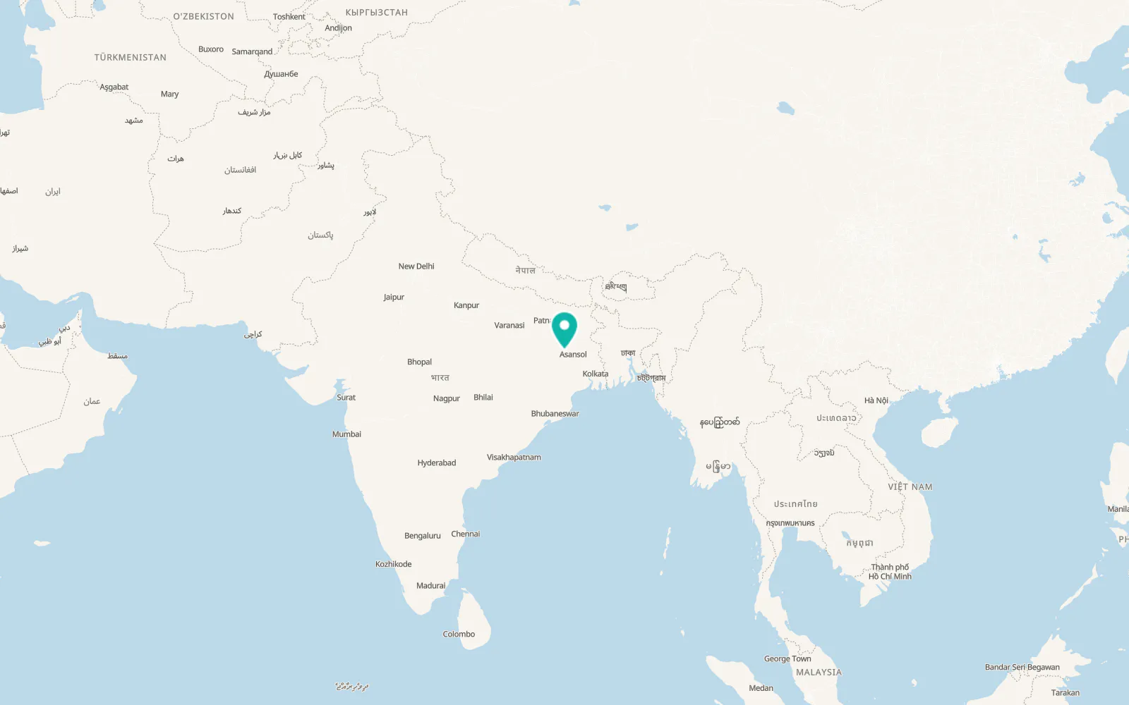 Map of Dhanbad