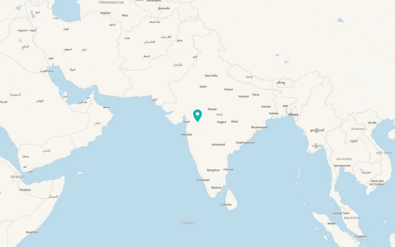 Map of Dhule