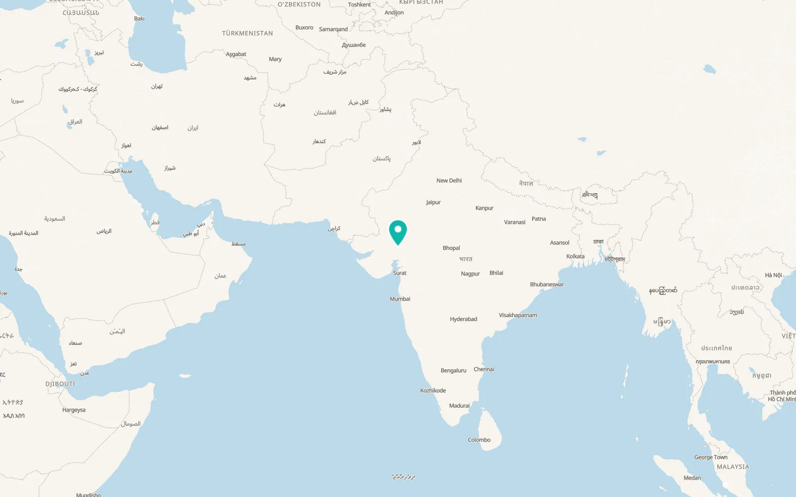 Map of Gandhinagar