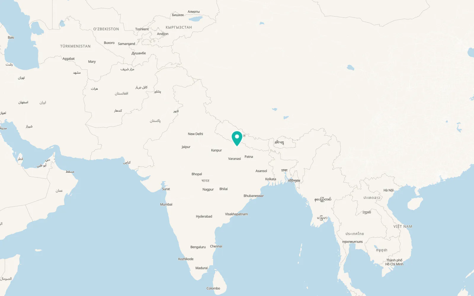 Map of Gorakhpur