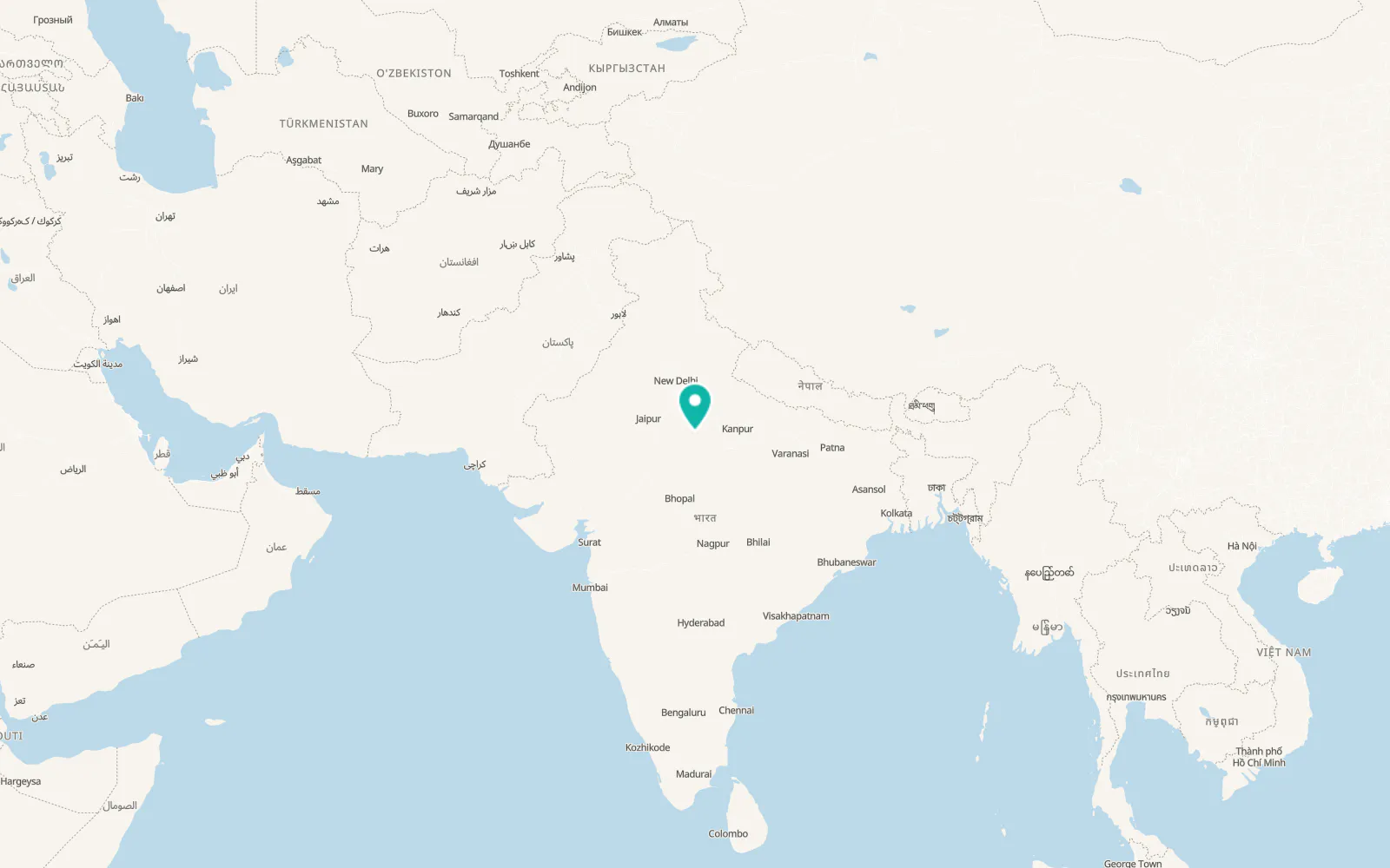 Map of Gwalior