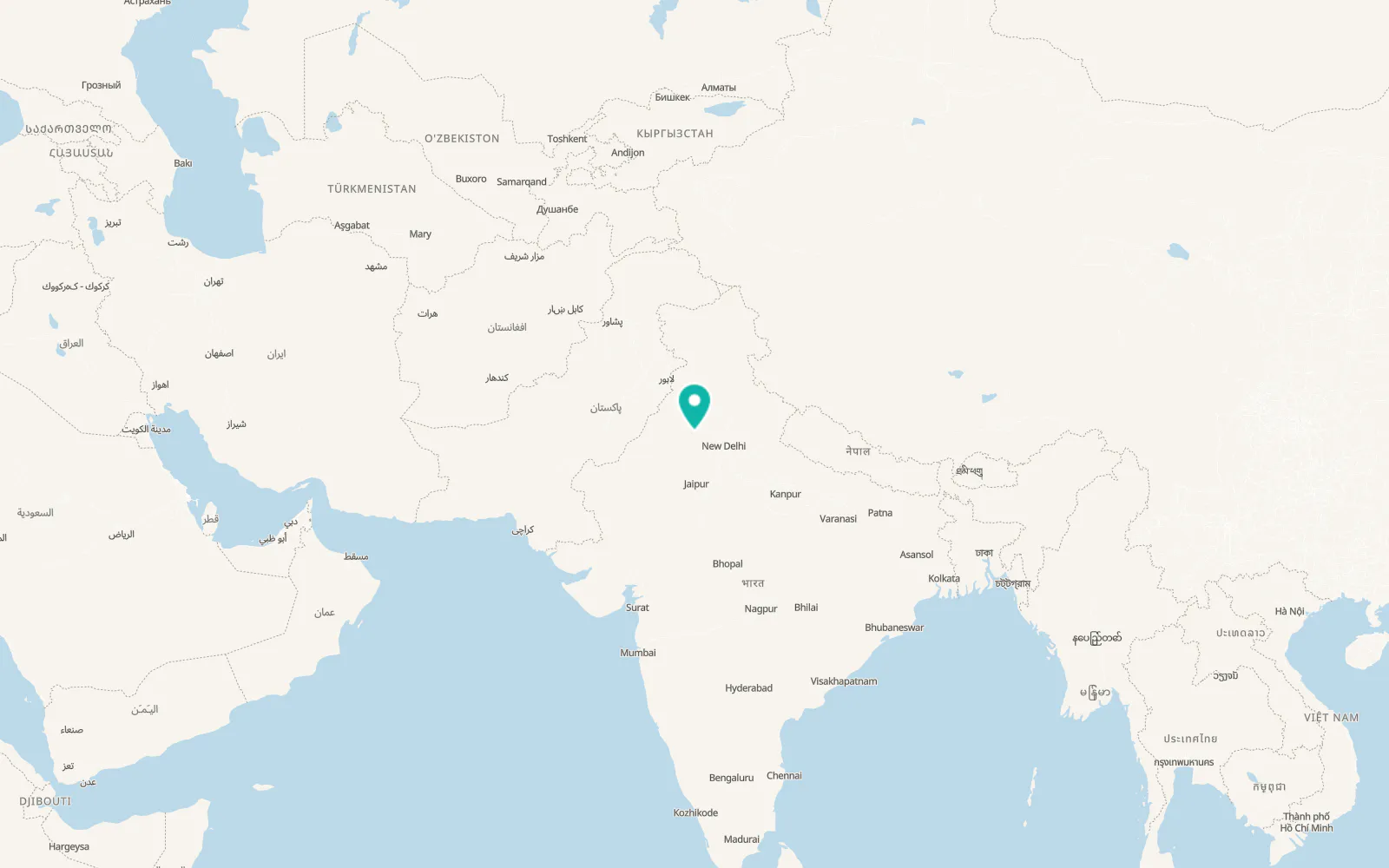 Map of Hisar