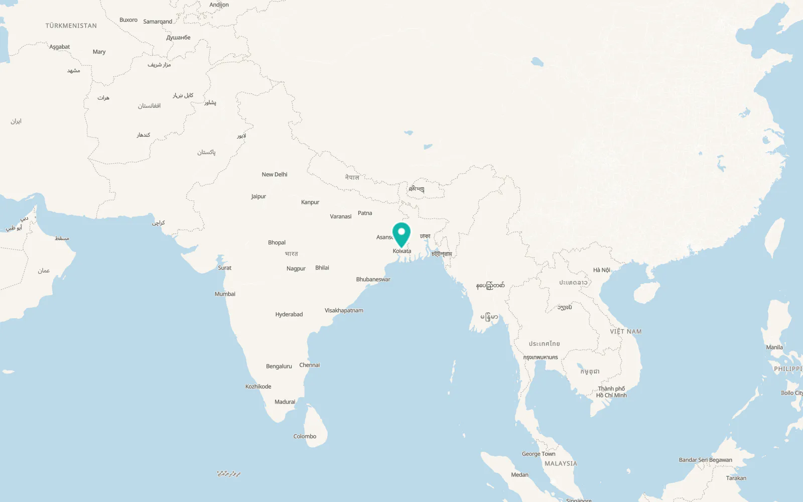 Map of Howrah