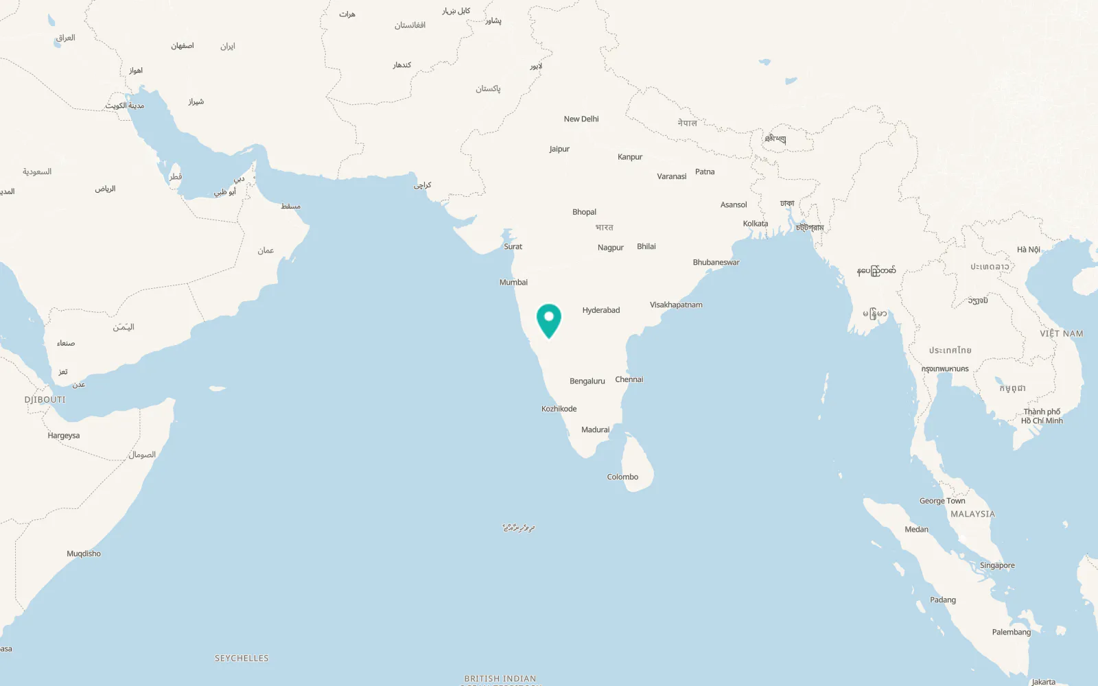 Map of Hubballi