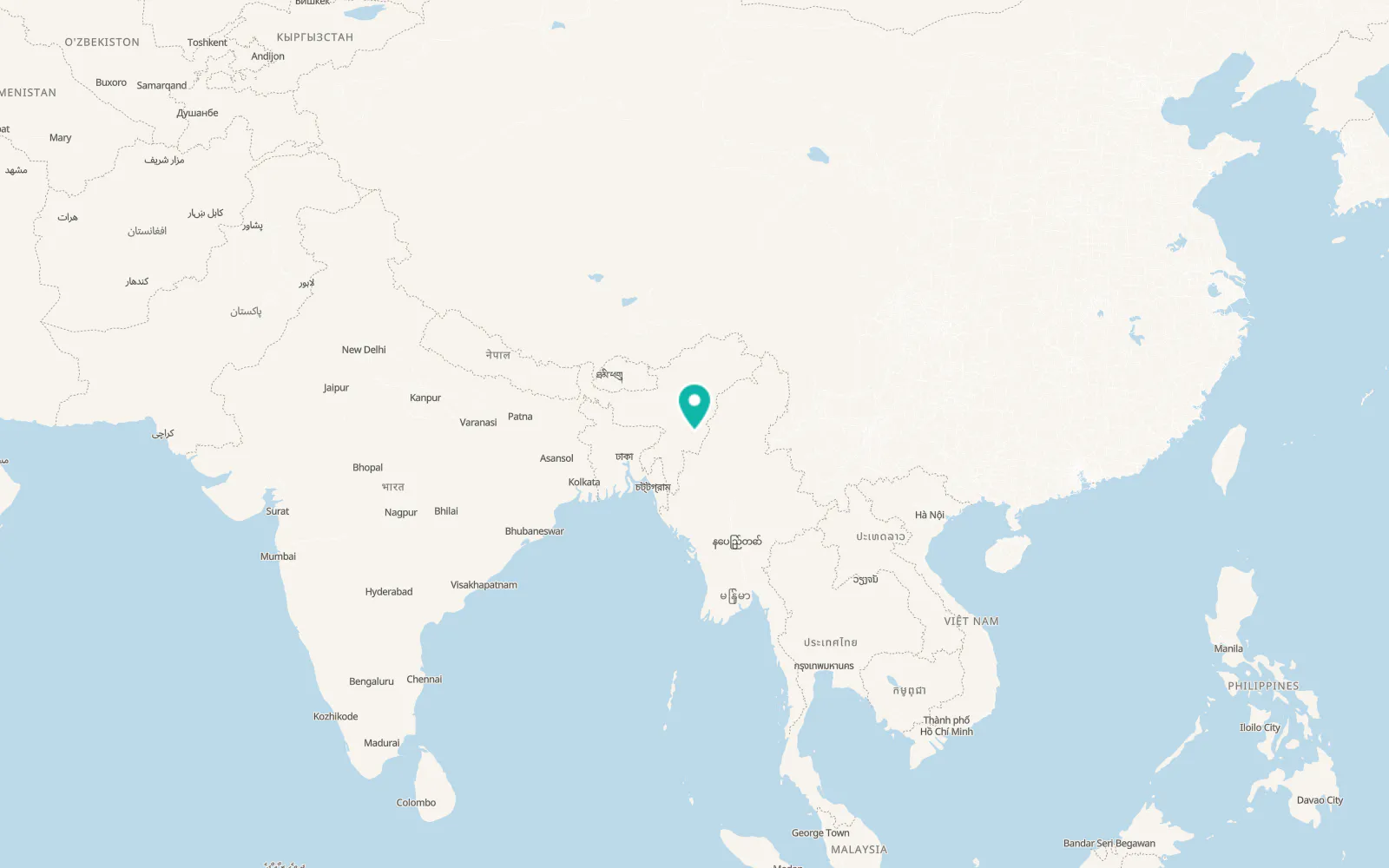 Map of Imphal