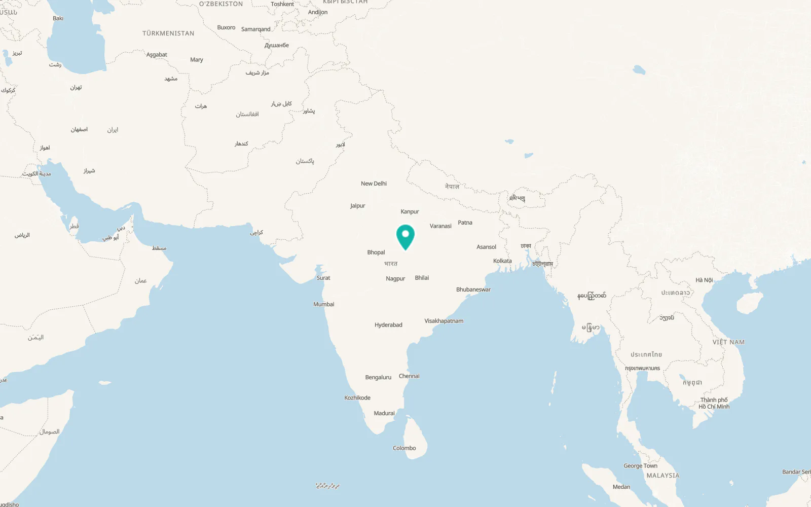 Map of Jabalpur