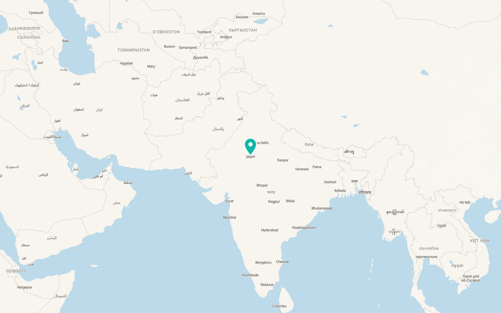 Map of Jaipur