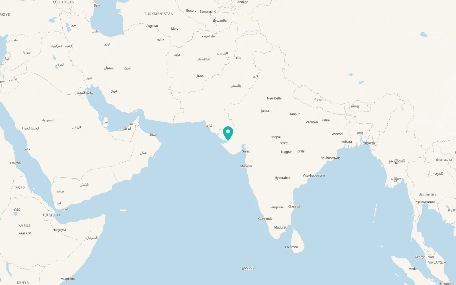Map of Jamnagar