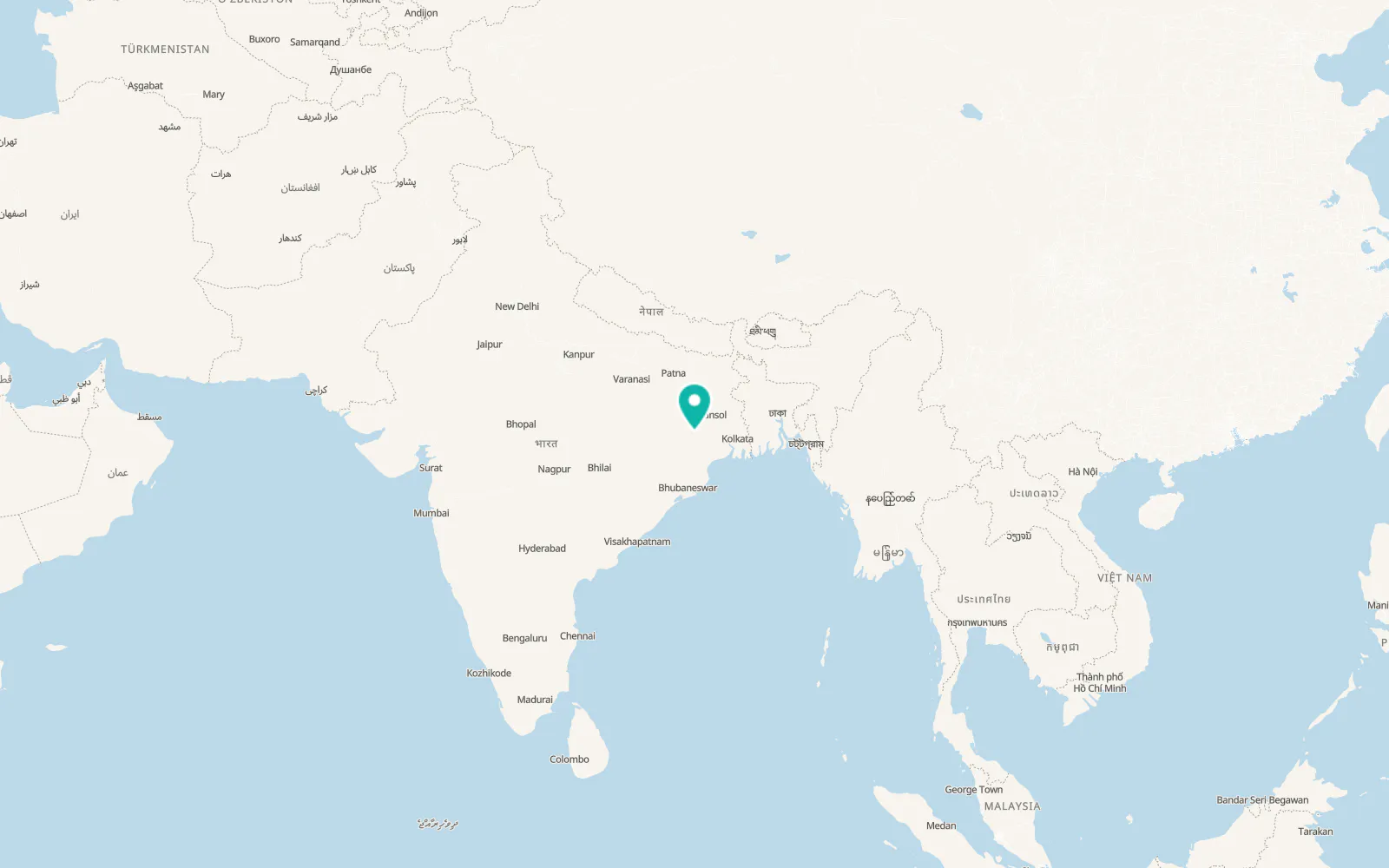 Map of Jamshedpur