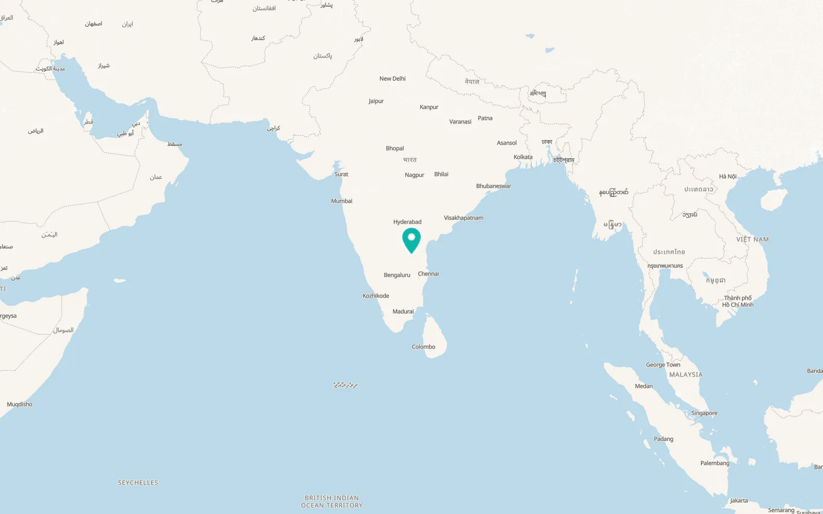 Map of Kadapa
