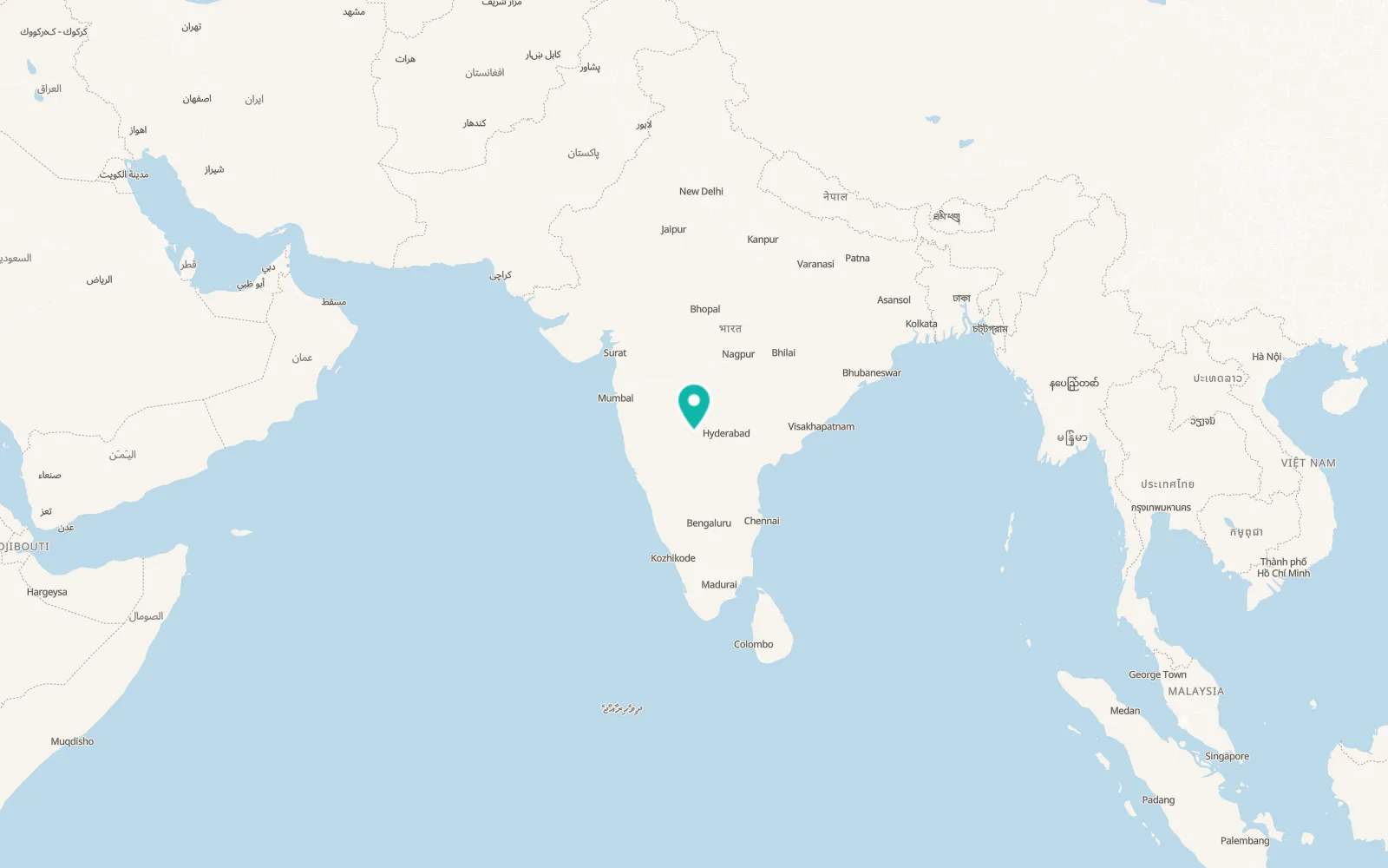 Map of Kalaburagi